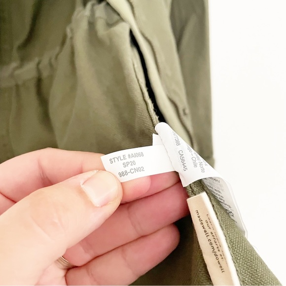 Madewell Dispatch Jacket Utility Military Olive Army Green Canvas Size Small - Picture 10 of 13